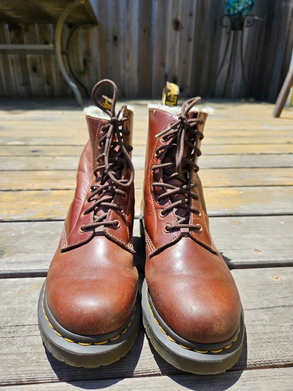 Dr Marten 1460 Serena Boots brown size 9